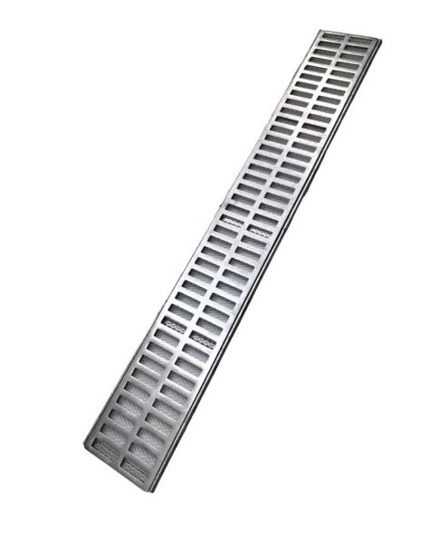 Ralo Linear 15x100 Slim Aluminio C/ Tela Anti-Inseto