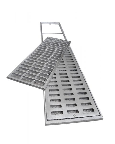 Ralo Linear 20x100 Alumínio P/ Passagem de veiculos
