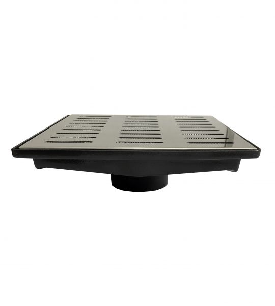 Coletor de Água 30x30 Grelha Inox C/ Tela Anti-inseto