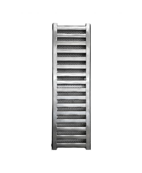 Ralo Inox Linear 20x50 Polido Grelha Caixilho c/ Tela