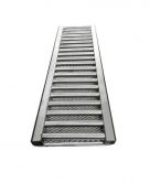 Ralo Linear Inox 15x50 Polido Grelha Caixilho c/ Tela