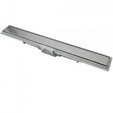 5x50 Ralo Linear Grelha Cega Inox Polido Sifonado