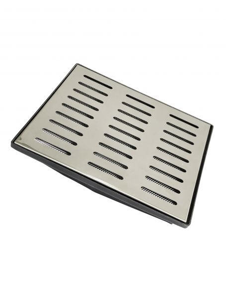 Coletor de Água 30x30 Grelha Inox C/ Tela Anti-inseto