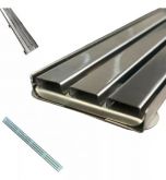 Ralo Linear 10x100 Inox Horizontal Premium Grelha Aro c/ Tela