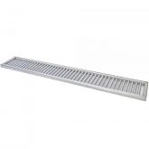10x100cm Ralo Linear Aluminio Estrutural