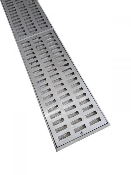 Ralo Linear 20x100 Alumínio P/ Passagem de veiculos