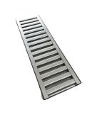 Ralo Inox 10x50 Polido Grelha Caixilho c/ Tela