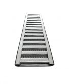 Ralo Inox Linear 20x50 Polido Grelha Caixilho c/ Tela