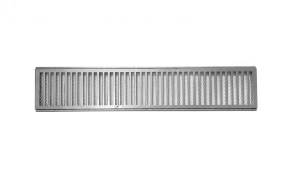 Ralo Linear 15x100 De Alumínio C/ Tela Anti-Inseto