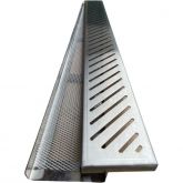 Ralo Inox Industrial Diagonal Grelha E Aro 15x100  c/ Tela