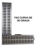 Caixa Coletora 15x50 Pluvial Modular Grelha Alumínio c/ Tela