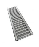 Ralo Linear Inox 15x50 Polido Grelha Caixilho c/ Tela