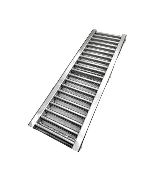 Ralo Inox 10x50 Polido Grelha Caixilho c/ Tela