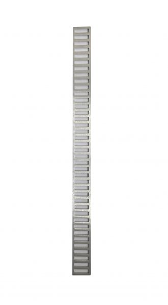 Ralo Linear 8x100 Sem Caixilho Aluminio Escovado