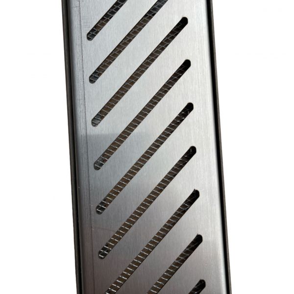 Ralo Inox Industrial Diagonal Grelha E Aro 15x100 c/ Tela