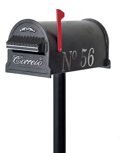 Caixa Correio Americano Correspondência p/ Jardim E Condomínios c/ Pedestal