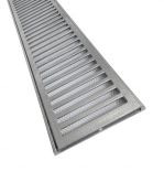 Ralo Pluvial 15x100 Aluminio Palito Grelha Aro C/ Tela