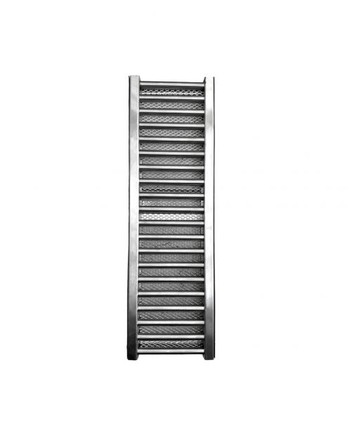 Ralo Linear Inox 15x50 Polido Grelha Caixilho c/ Tela