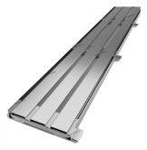 Ralo Linear 10x100 Inox Horizontal Premium Grelha Aro c/ Tela