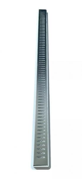 Coletor 5x90cm Branco Sifonado Grelha Inox c/ Tela